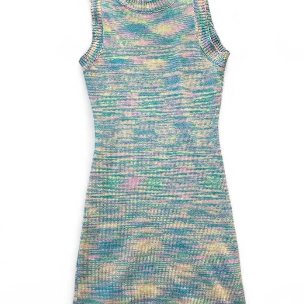 Beige Botany Knit Pastel Dress - S